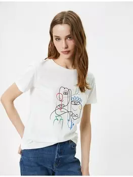 Футболка KOTON T shirt, белый
