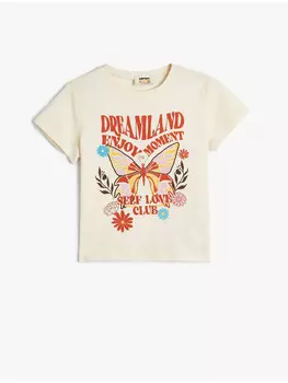 Футболка KOTON T shirt, бежевый