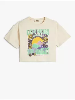 Футболка KOTON T shirt, бежевый