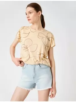 Футболка KOTON T shirt, бежевый