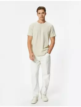 Футболка KOTON T shirt, бежевый