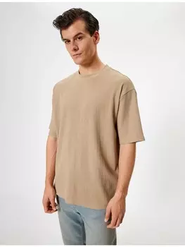 Футболка KOTON T shirt, бежевый