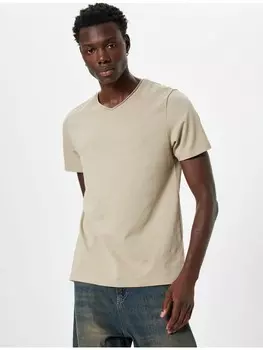 Футболка KOTON T shirt, бежевый