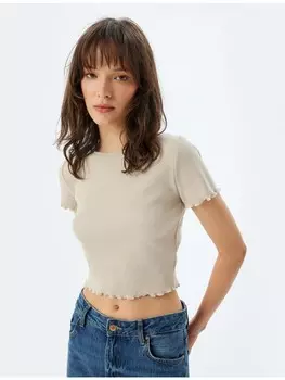 Футболка KOTON T-shirt, бежевый