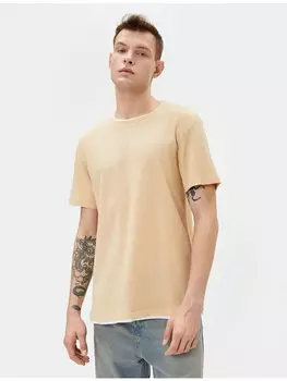 Футболка KOTON T-shirt, бежевый