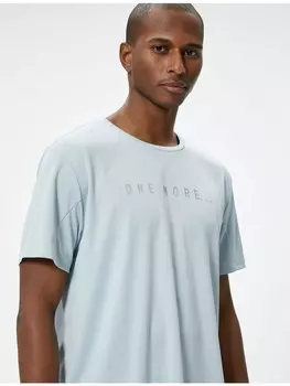 Футболка KOTON T shirt, цвет blau - grau