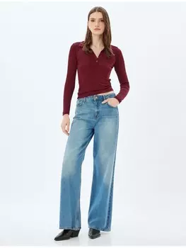 Футболка KOTON T shirt, цвет bordo