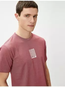 Футболка KOTON T shirt, цвет bordo