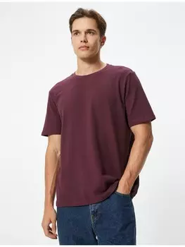 Футболка KOTON T shirt, цвет bordo