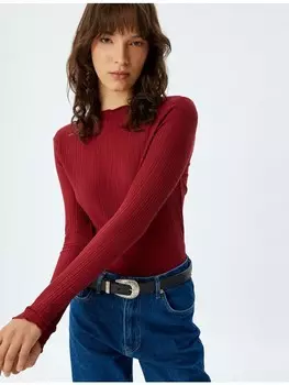 Футболка KOTON T shirt, цвет bordo