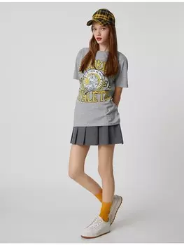 Футболка KOTON T shirt, цвет grau melange
