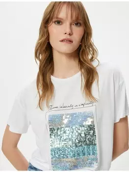 Футболка KOTON T shirt, цвет grauwei
