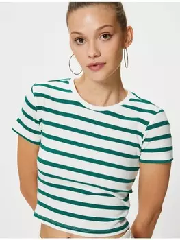 Футболка KOTON T shirt, цвет grn gestreift