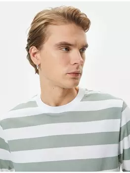 Футболка KOTON T shirt, цвет grn gestreift