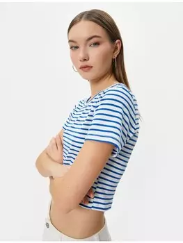 Футболка KOTON T shirt, цвет marineblau gestreift