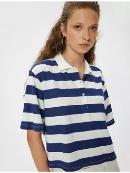 Футболка KOTON T shirt, цвет marineblau gestreift