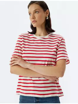 Футболка KOTON T shirt, цвет rot gestreift