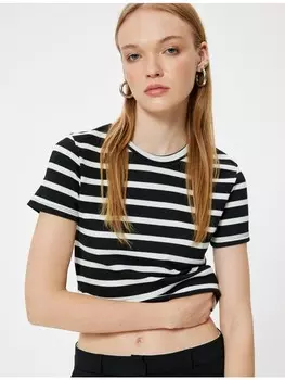 Футболка KOTON T shirt, цвет schwarz gestreift