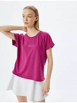 Футболка KOTON T shirt, фуксия