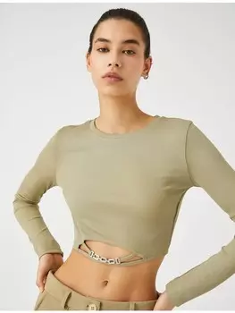 Футболка KOTON T shirt, хаки