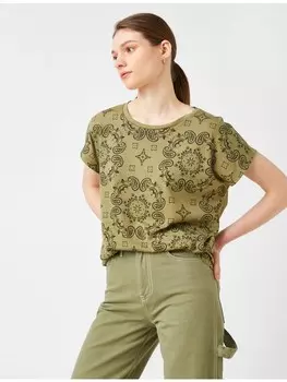 Футболка KOTON T shirt, хаки
