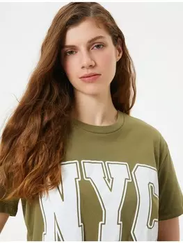Футболка KOTON T shirt, хаки