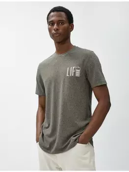 Футболка KOTON T shirt, хаки