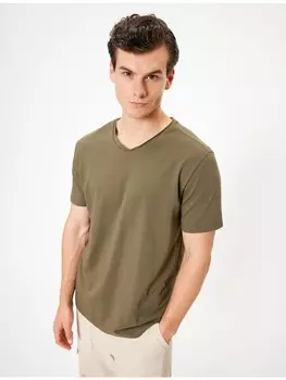 Футболка KOTON T shirt, хаки