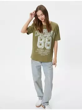 Футболка KOTON T shirt, хаки