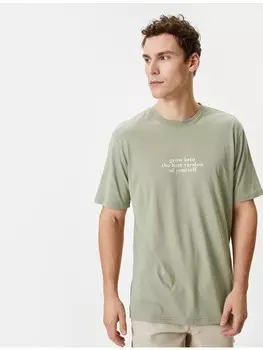 Футболка KOTON T shirt, хаки