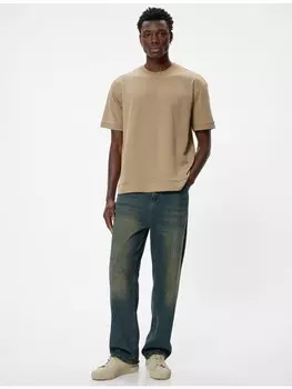 Футболка KOTON T shirt, коричневый