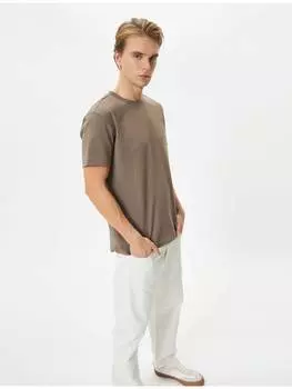 Футболка KOTON T-shirt, коричневый