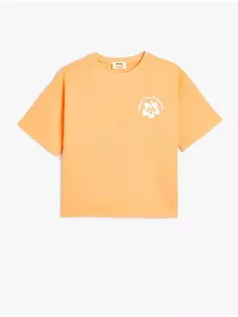 Футболка KOTON T shirt, оранжевый