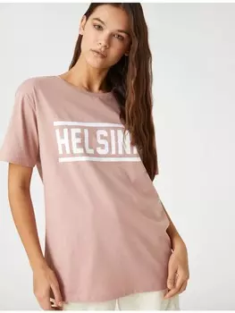 Футболка KOTON T shirt, розовый