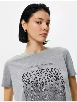 Футболка KOTON T shirt, серый