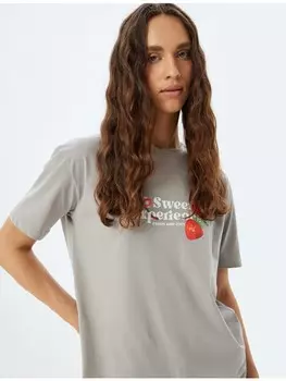 Футболка KOTON T shirt, серый