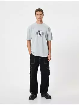 Футболка KOTON T shirt, серый
