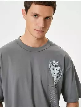 Футболка KOTON T shirt, серый