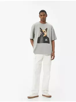 Футболка KOTON T shirt, серый