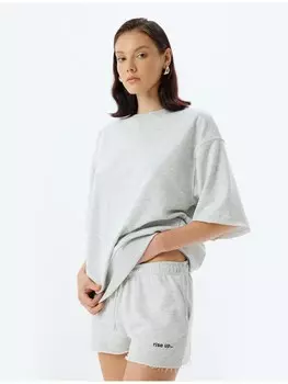 Футболка KOTON T shirt, серый