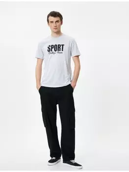 Футболка KOTON T shirt, серый