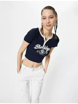 Футболка KOTON T shirt, темно-синий