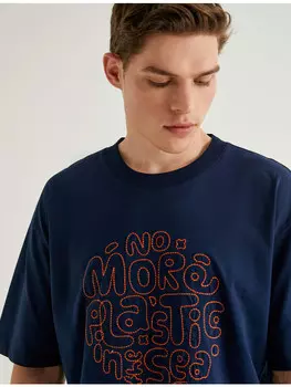 Футболка KOTON T shirt, темно-синий