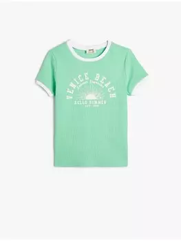 Футболка KOTON T shirt, зеленый