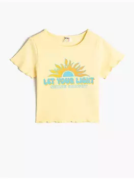 Футболка KOTON T shirt, желтый
