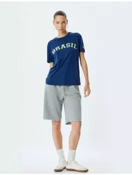 Футболка KOTON, темно-синий