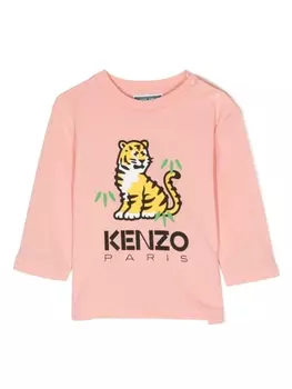 Футболка Kotora с длинными рукавами Kenzo Kids, розовый