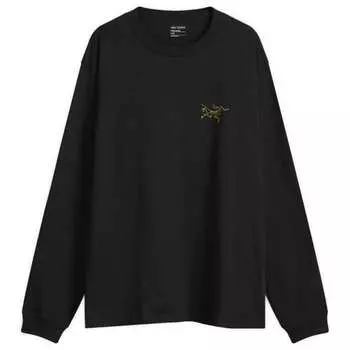 Футболка Kragg из хлопка с длинным рукавом Arc'Teryx, черный