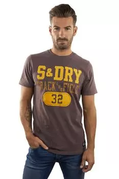 Футболка – красная – стандартного кроя SUPERDRY, красный
