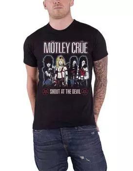 Футболка «Крик на дьявола» Motley Crue, черный